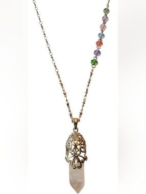 Elegant Crystal Chakra Pendant Necklace